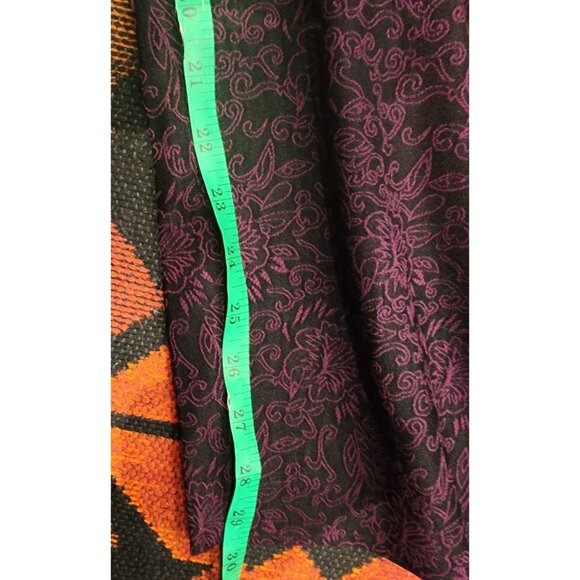 Counterparts Women's Size 16 Average Purple Floral Jacquard Stretch Pants - Picture 7 of 9